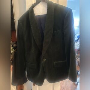 Men's Classic Jcrew green Velvet Blazer